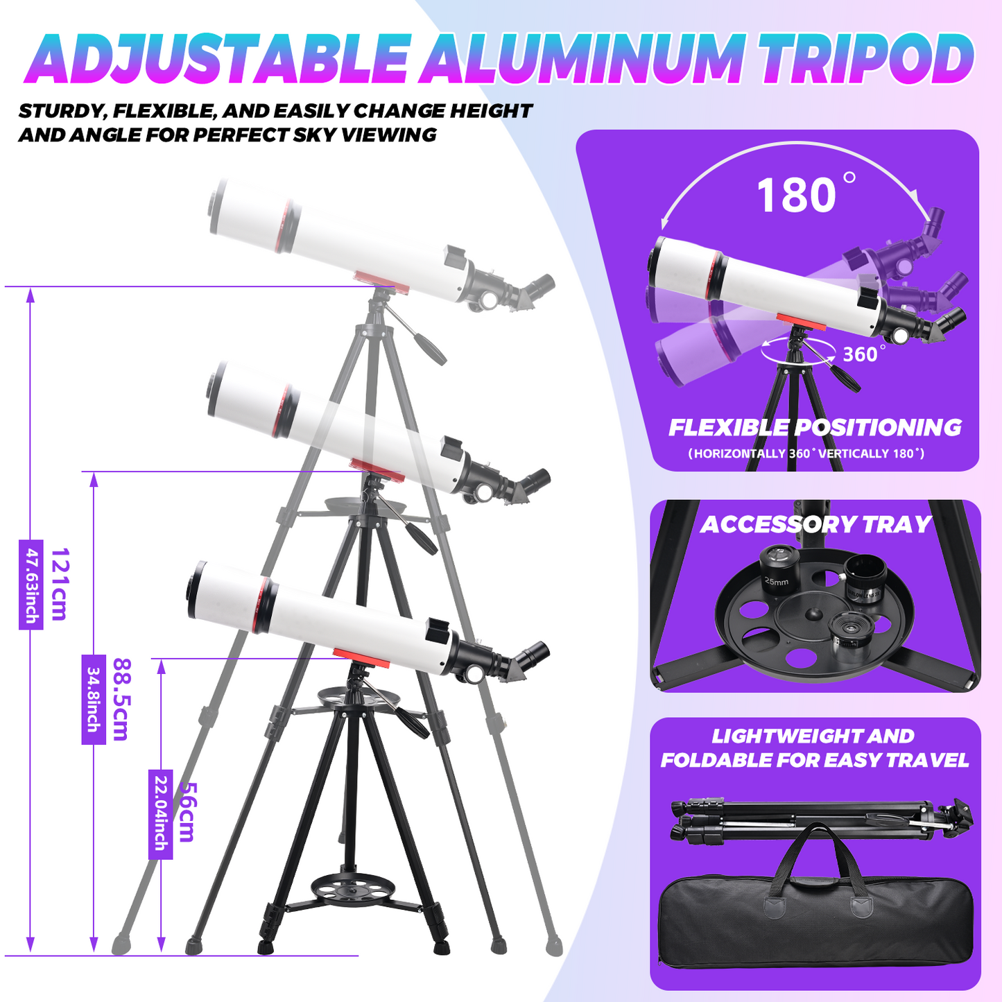 Telescope for Adults Astronomy,90mm Aperture 700mm Refractor Telescopes for Beginners,Fully Multi-Coated Optics with AZ Mount Tripod & Carry Bag,Wireless Remote,Phone Adapter, Ideal Gift for Men